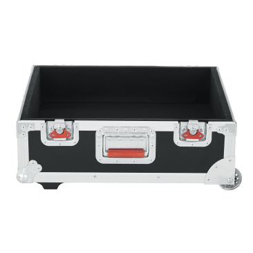 ATA WOOD FLIGHT CASE FOR MIXERS; 19" X 21" X 6.5"; W/ WHEELS